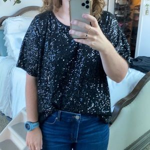 sequin blouse